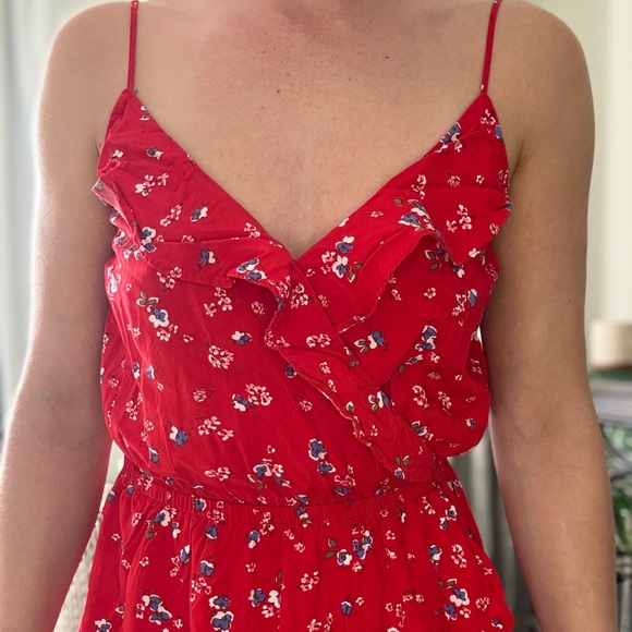 Red Floral Ruffle Sundress - Women - Picture 3 of 7